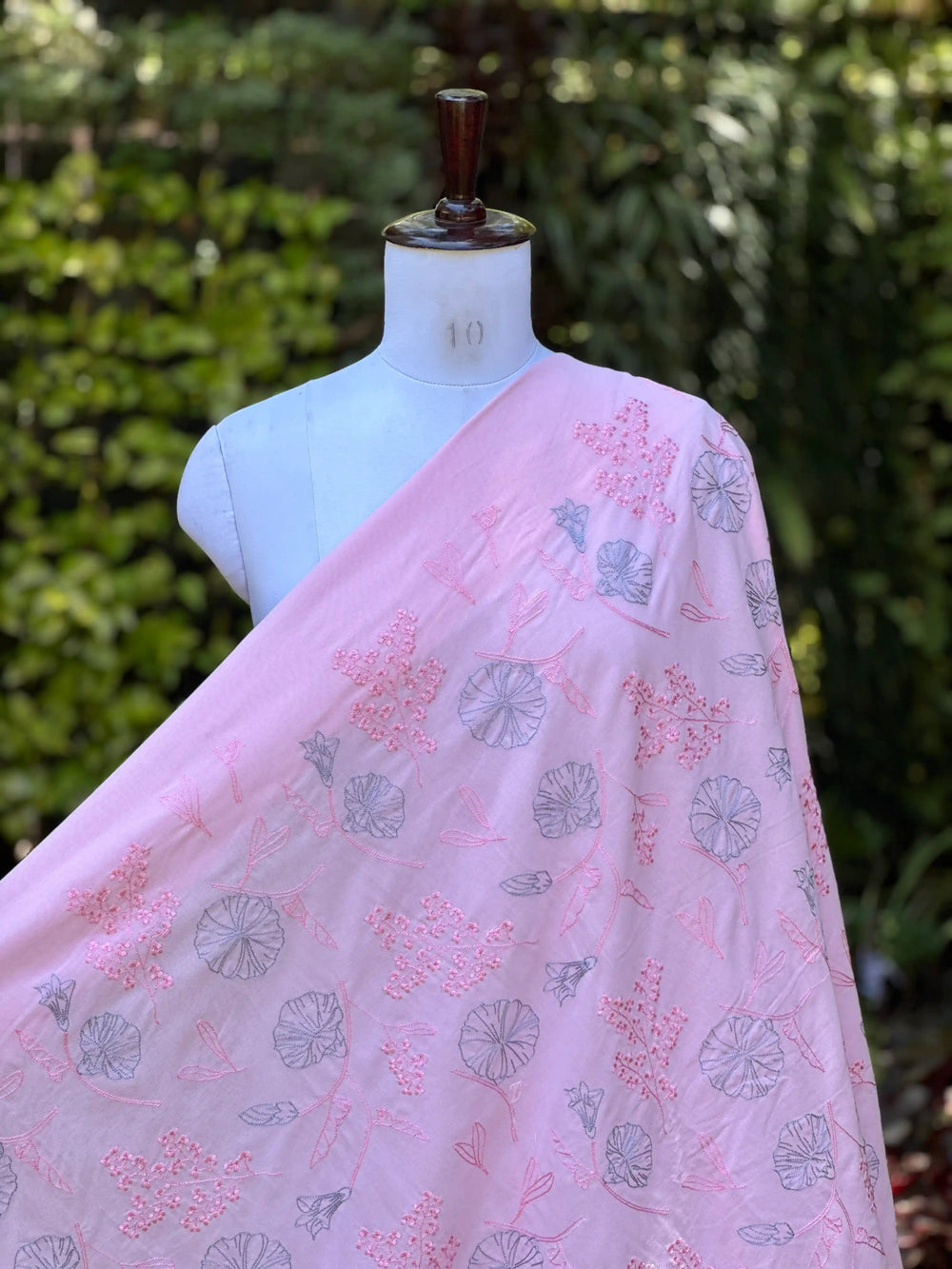 Embroidered Rubia Cotton Fabrics