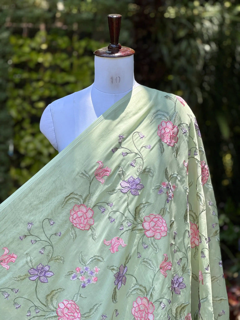 Embroidered Rubia Cotton Fabrics