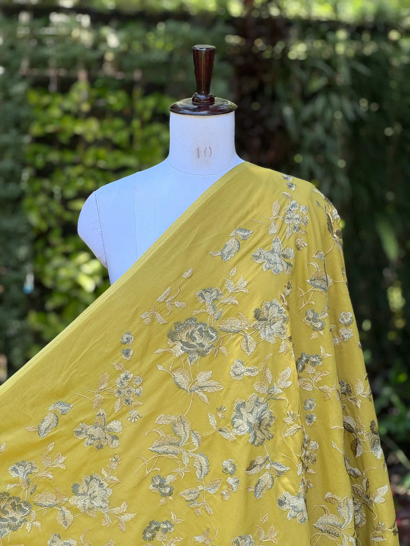 Embroidered Rubia Cotton Fabrics