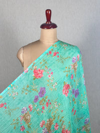 Printed Mul Chanderi Fabrics