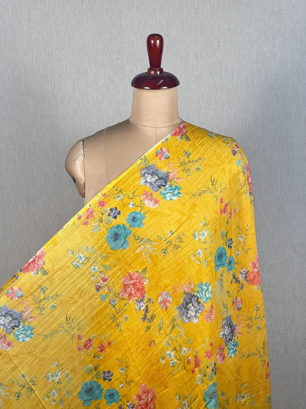 Printed Mul Chanderi Fabrics
