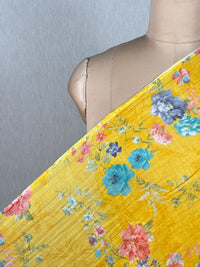 Printed Mul Chanderi Fabrics