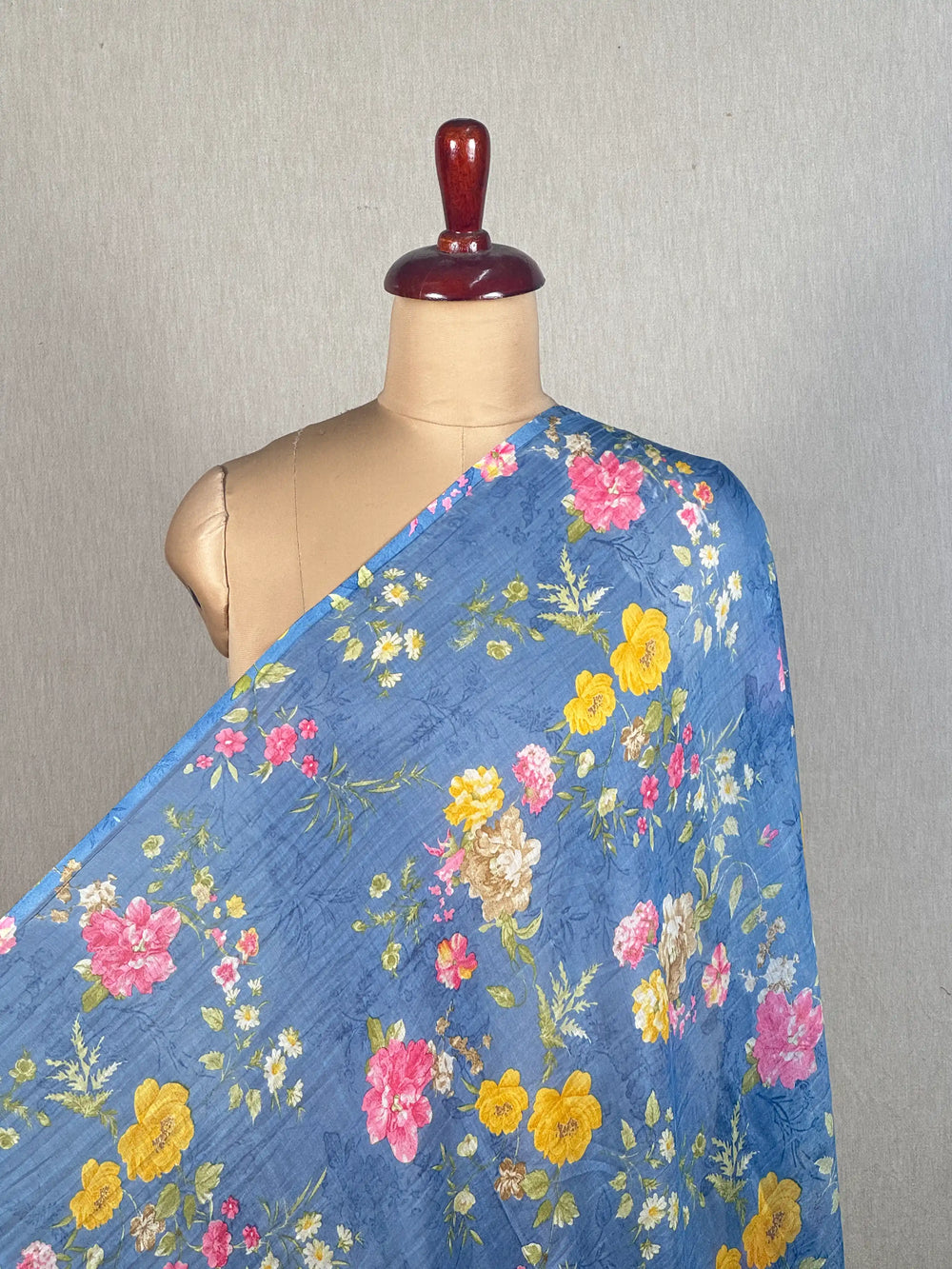 Printed Mul Chanderi Fabrics