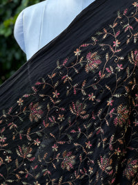 Embroidered 40gm Banarasi Chanderi Fabric