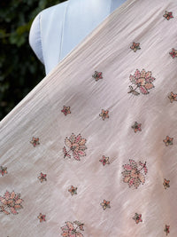 Embroidered 40gm Banarasi Chanderi Fabric