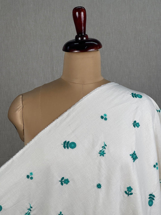 Embroidered Cambric Cotton Fabric