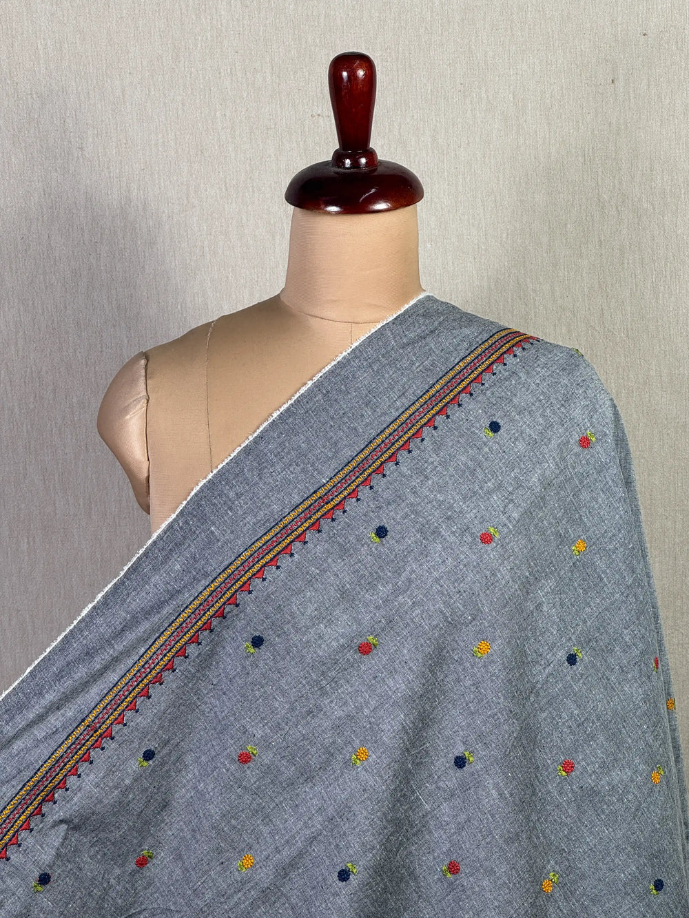 Embroidered Handloom Cotton Fabrics
