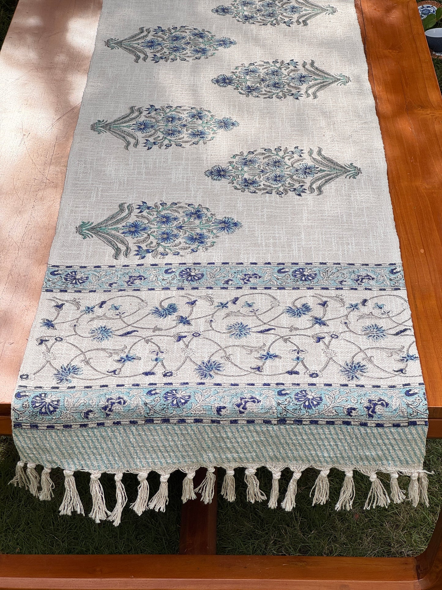 Block Printed Jute Table Runners