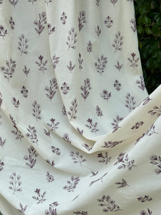 Embroidered Kora Fabric