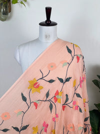 Embroidered 40gm Banarasi Chanderi Fabrics