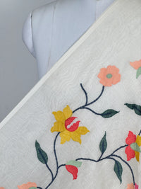 Embroidered 40gm Banarasi Chanderi Fabrics