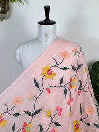 Embroidered 40gm Banarasi Chanderi Fabrics