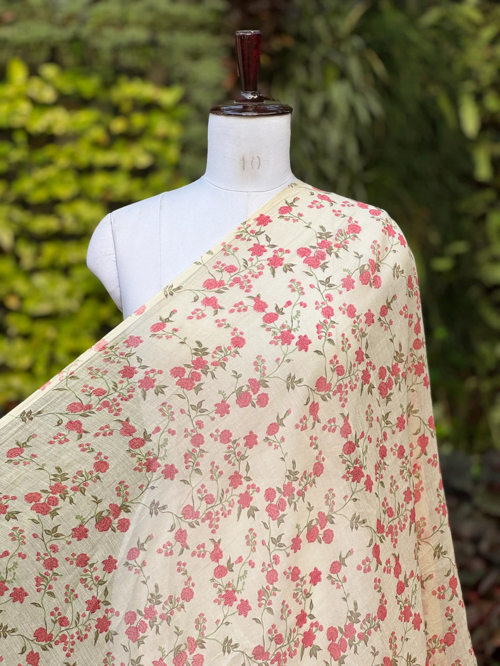 Digital Printed Banarasi Mul Chanderi Fabric