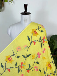 Embroidered 40gm Banarasi Chanderi Fabrics