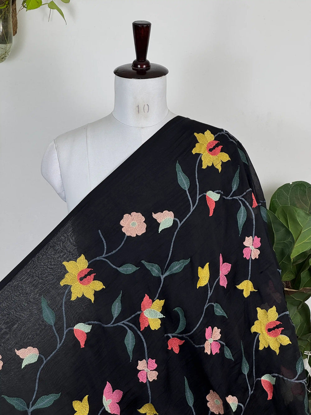 Embroidered 40gm Banarasi Chanderi Fabrics