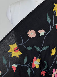Embroidered 40gm Banarasi Chanderi Fabrics