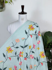 Embroidered 40gm Banarasi Chanderi Fabrics