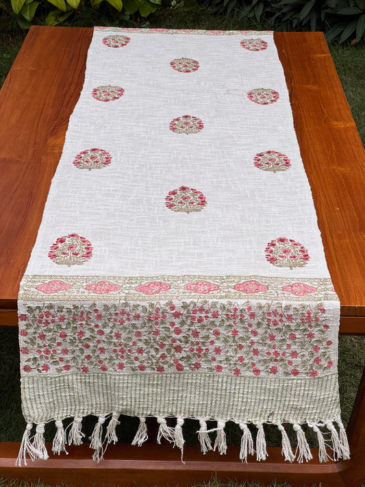 Block Printed Jute Table Runners