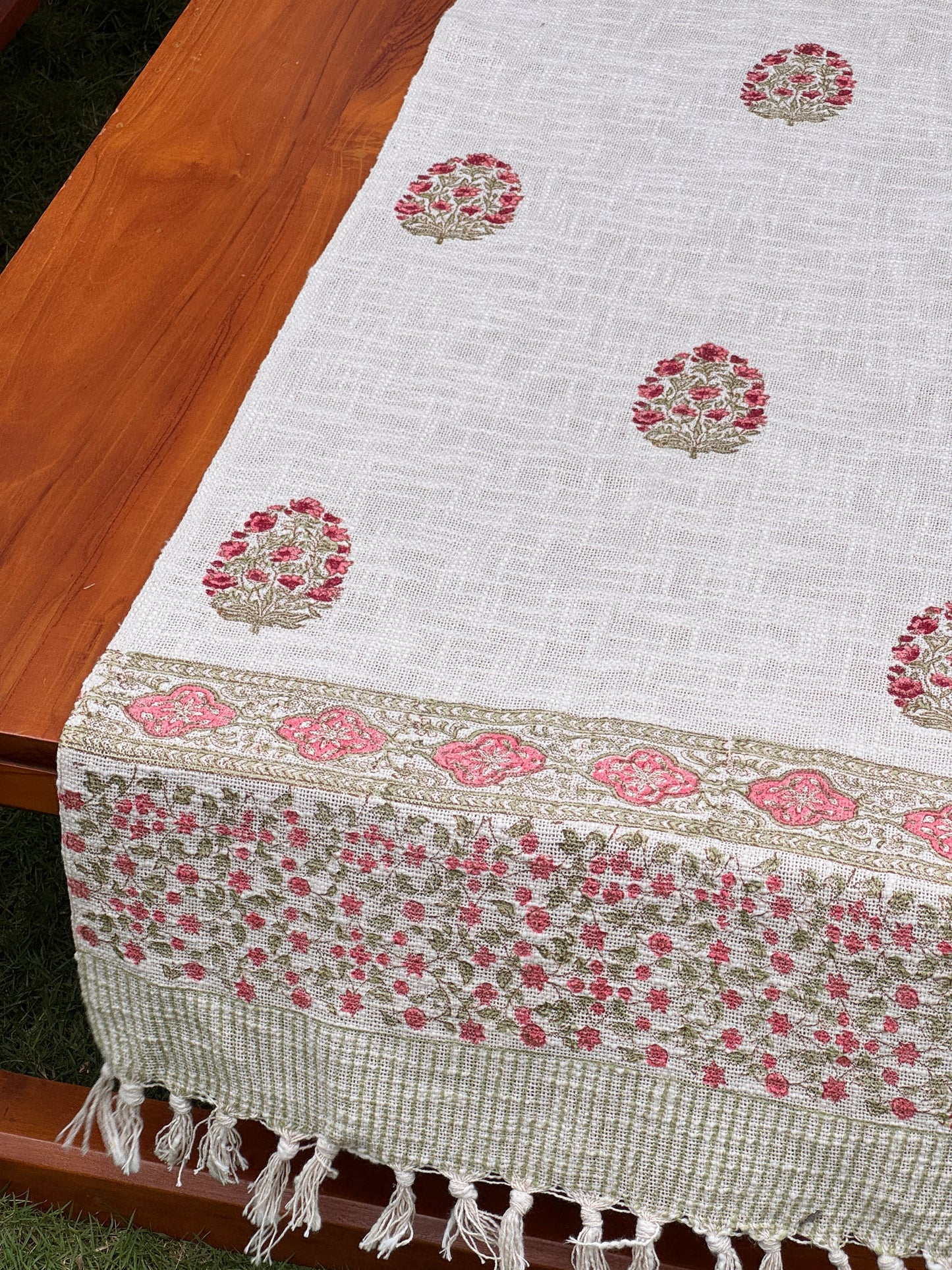 Block Printed Jute Table Runners