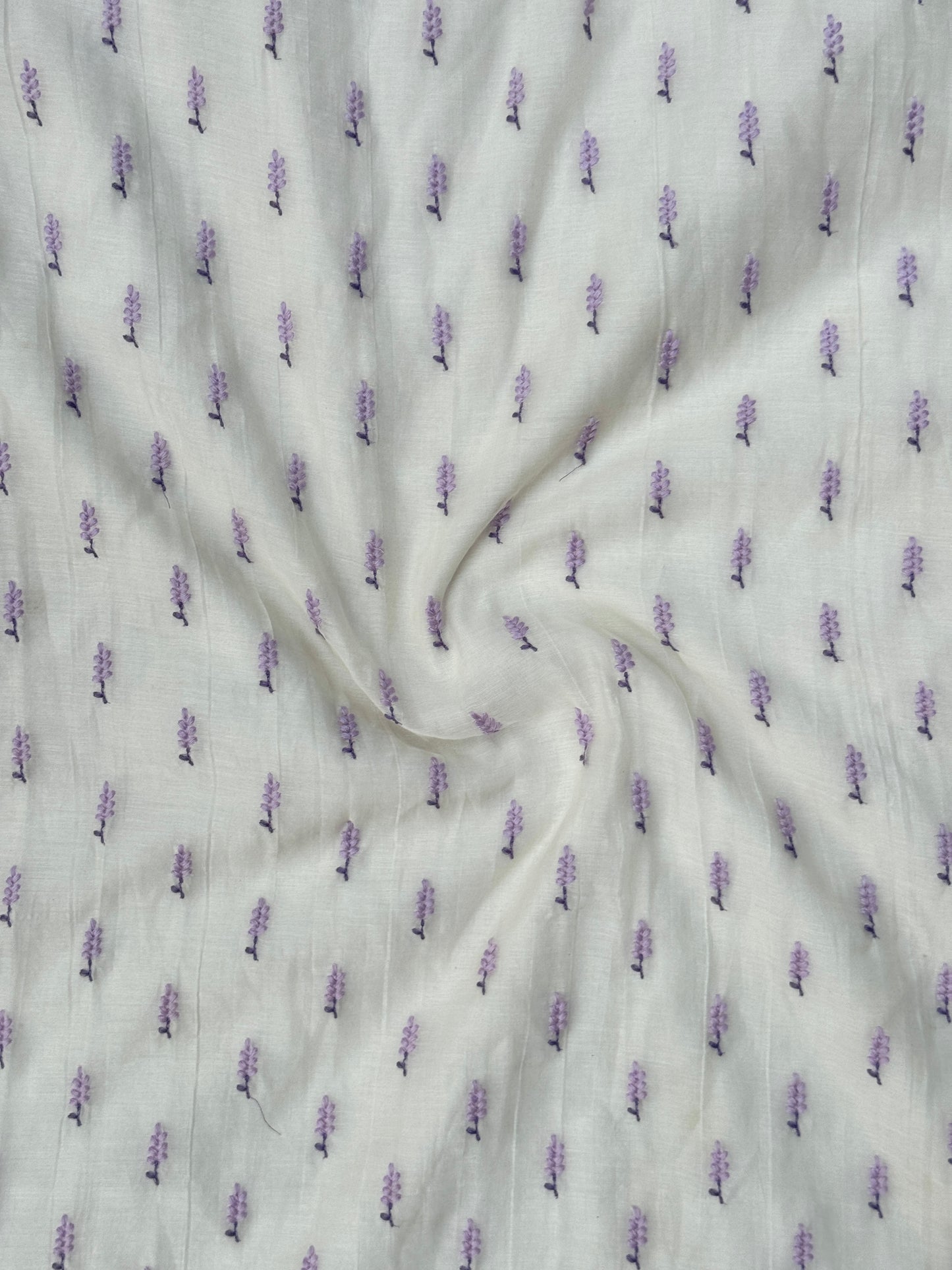 Embroidered 40 gm Banrasi Chanderi Fabric