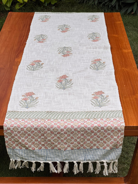 Block Printed Jute Table Runners