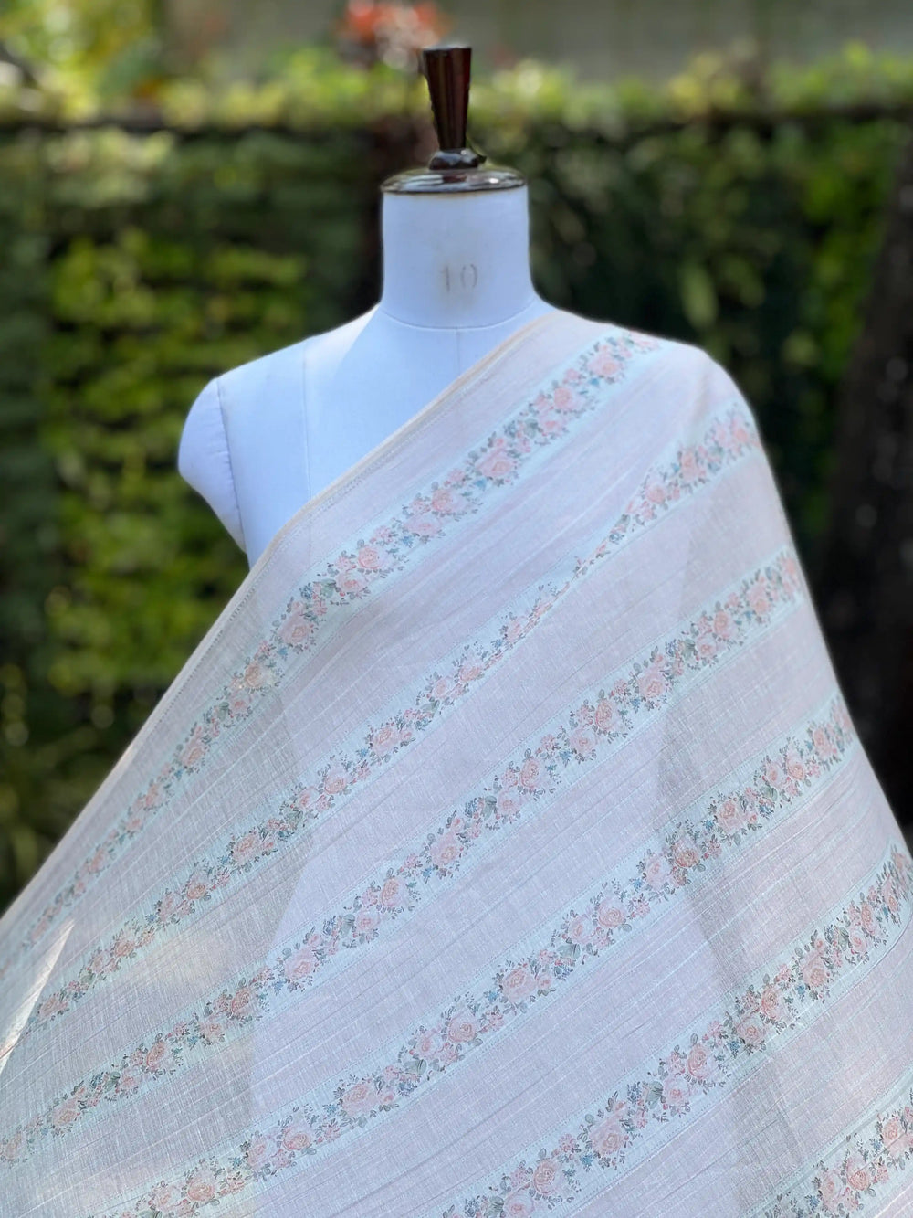 Digital Printed Banarasi Mul Chanderi Fabric
