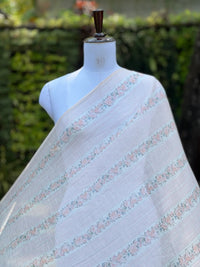 Digital Printed Banarasi Mul Chanderi Fabric
