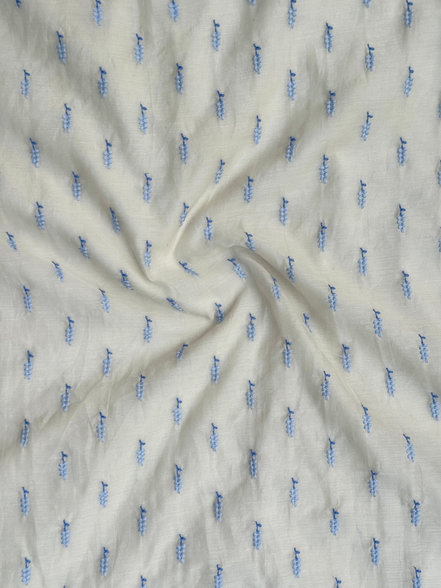 Embroidered 40 gm Banrasi Chanderi Fabric
