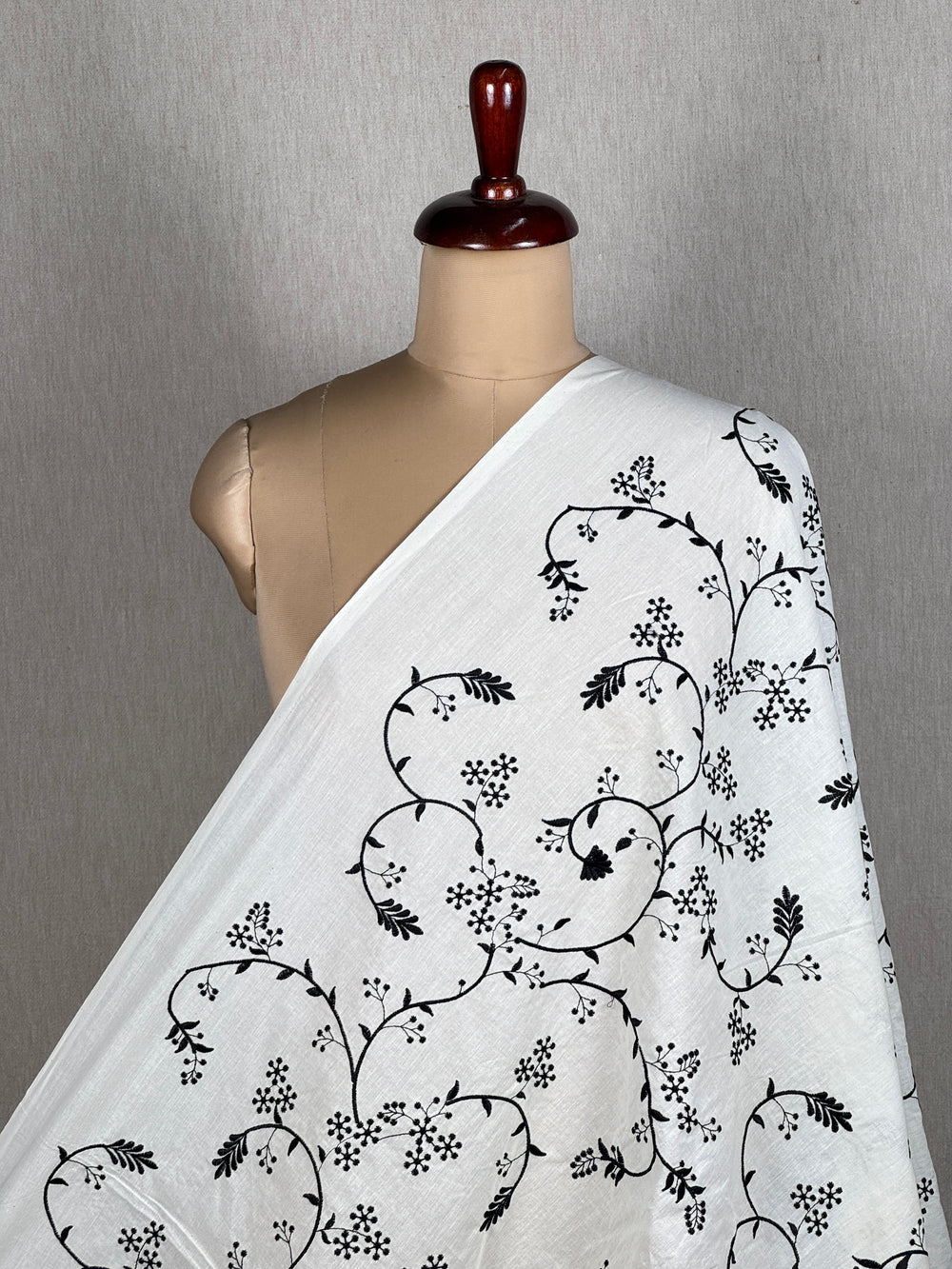 Embroidered Kora Cotton Fabric