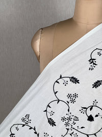 Embroidered Kora Cotton Fabric