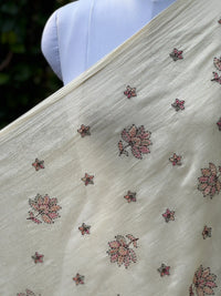Embroidered 40gm Banarasi Chanderi Fabric