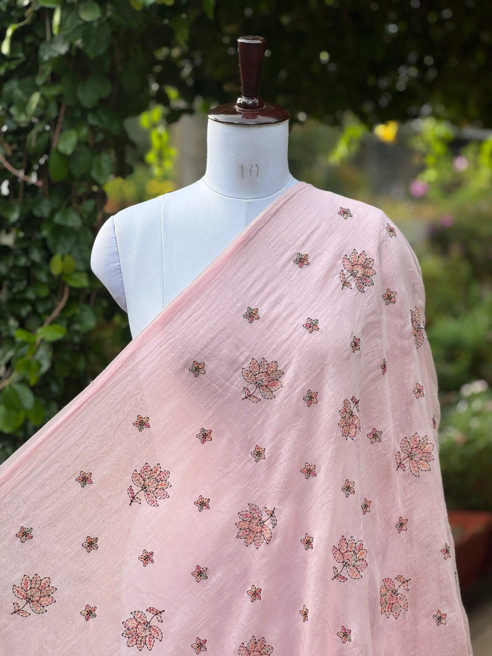 Embroidered 40gm Banarasi Chanderi Fabric