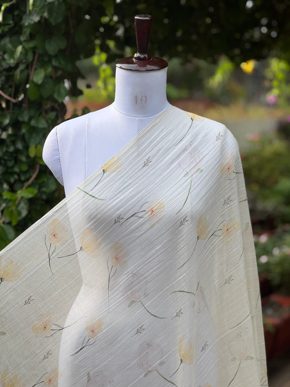 Digital Printed Mul Chanderi Fabric