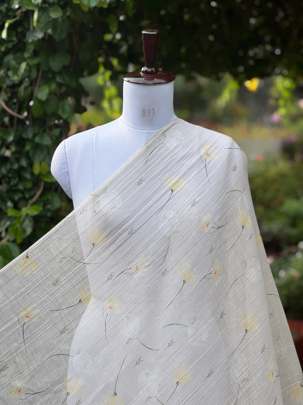 Digital Printed Mul Chanderi Fabric