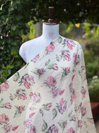 Digital Printed Mul Chanderi Fabric