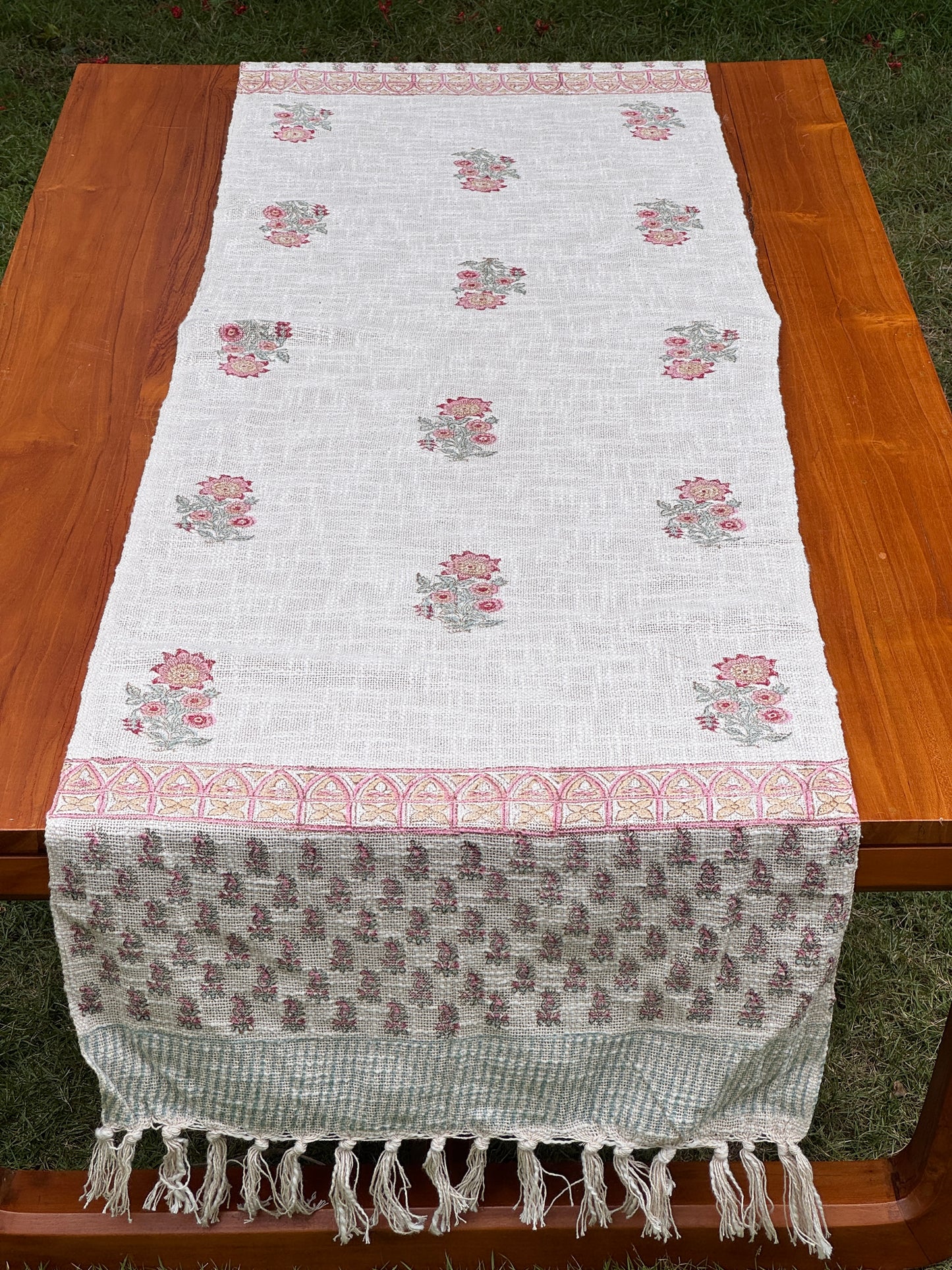 Block Printed Jute Table Runners