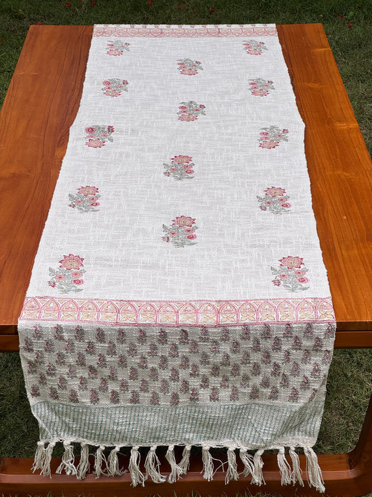 Block Printed Jute Table Runners