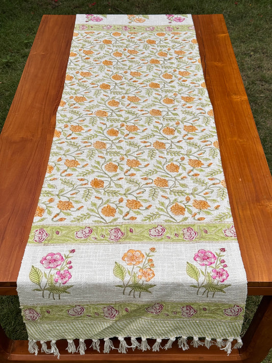 Block Printed Jute Table Runners