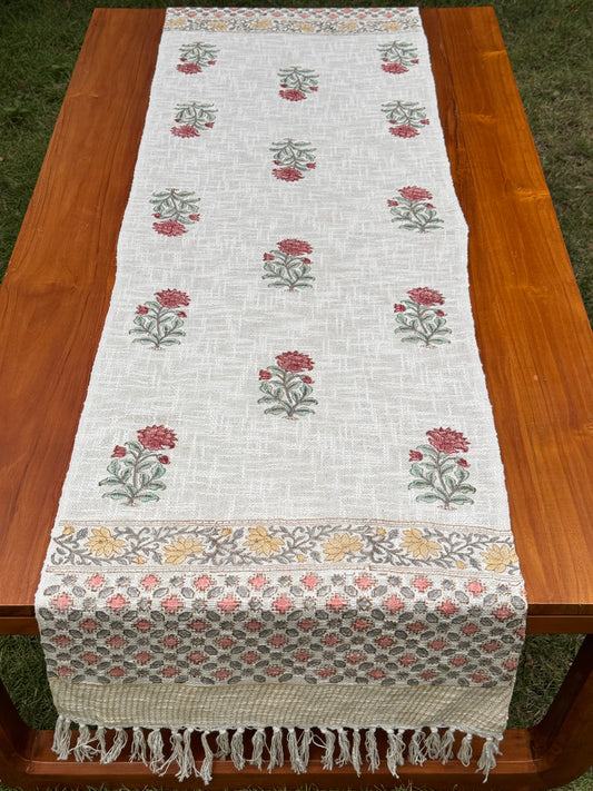 Block Printed Jute Table Runners