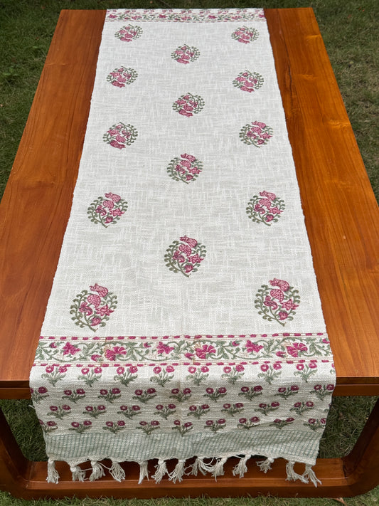 Block Printed Jute Table Runners