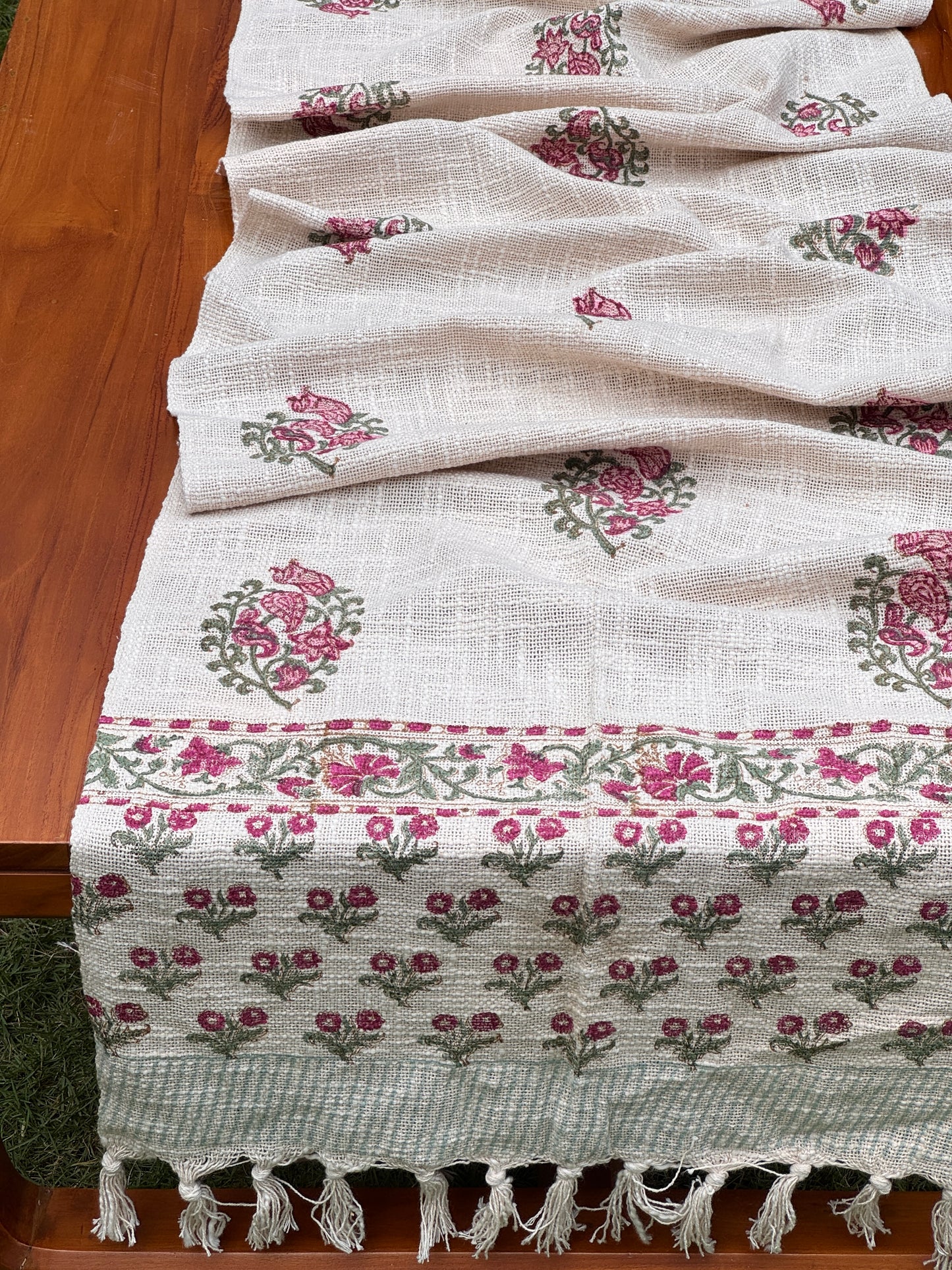 Block Printed Jute Table Runners