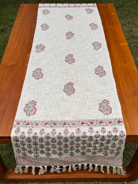 Block Printed Jute Table Runners