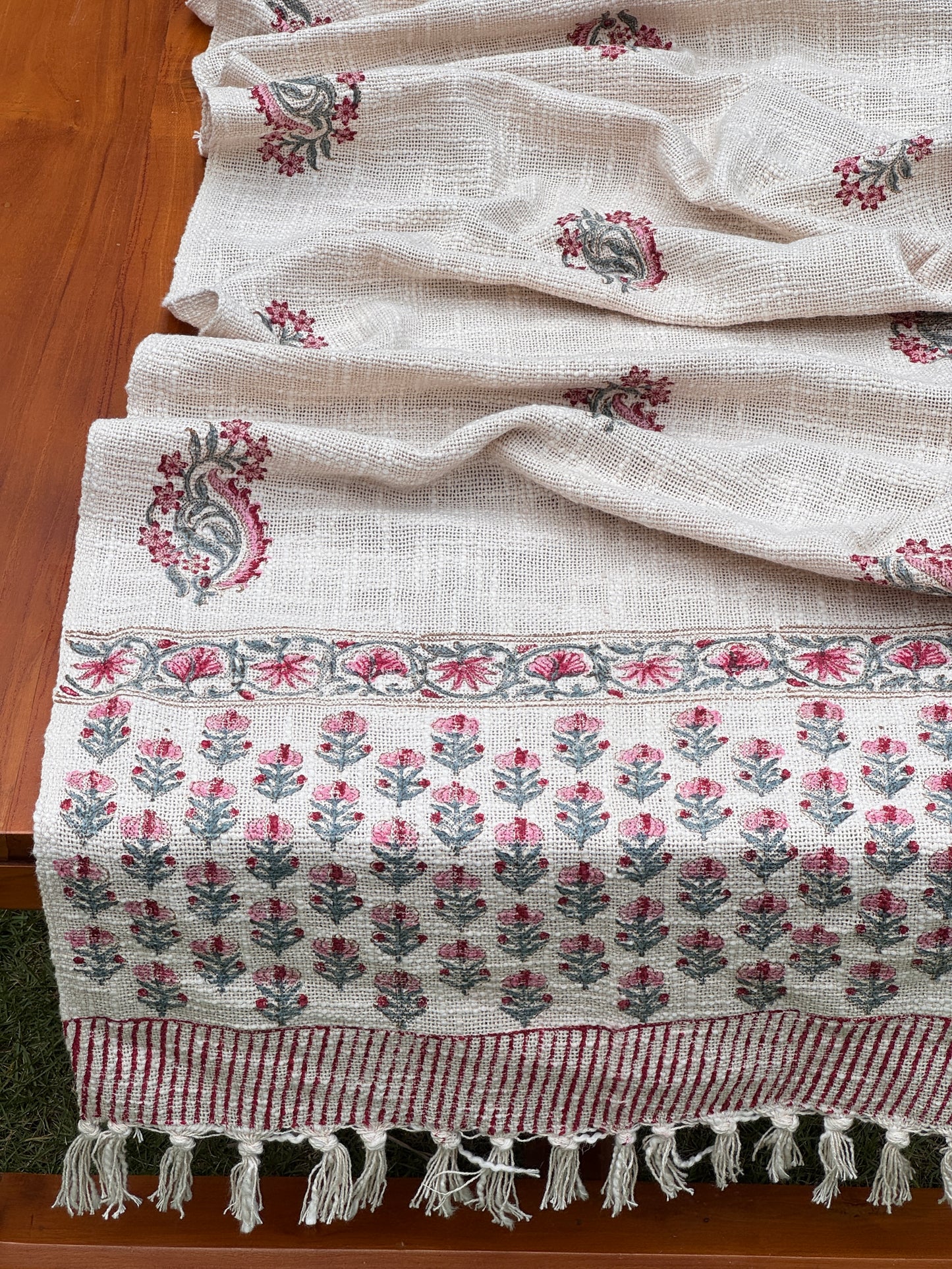 Block Printed Jute Table Runners