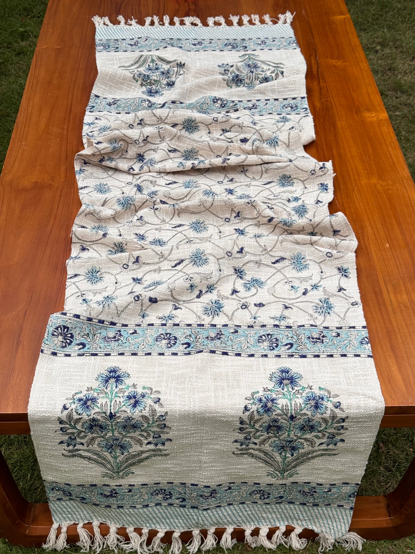 Block Printed Jute Table Runners