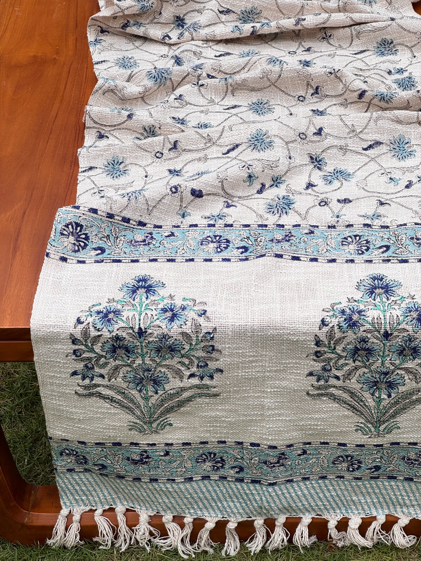 Block Printed Jute Table Runners