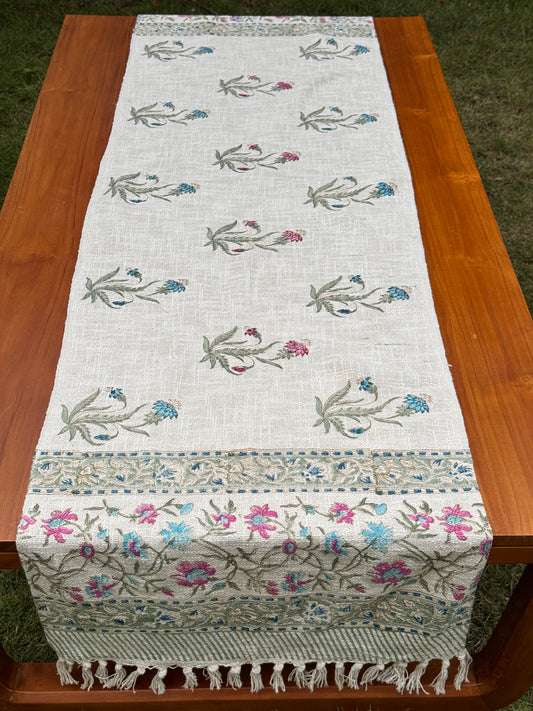 Block Printed Jute Table Runners