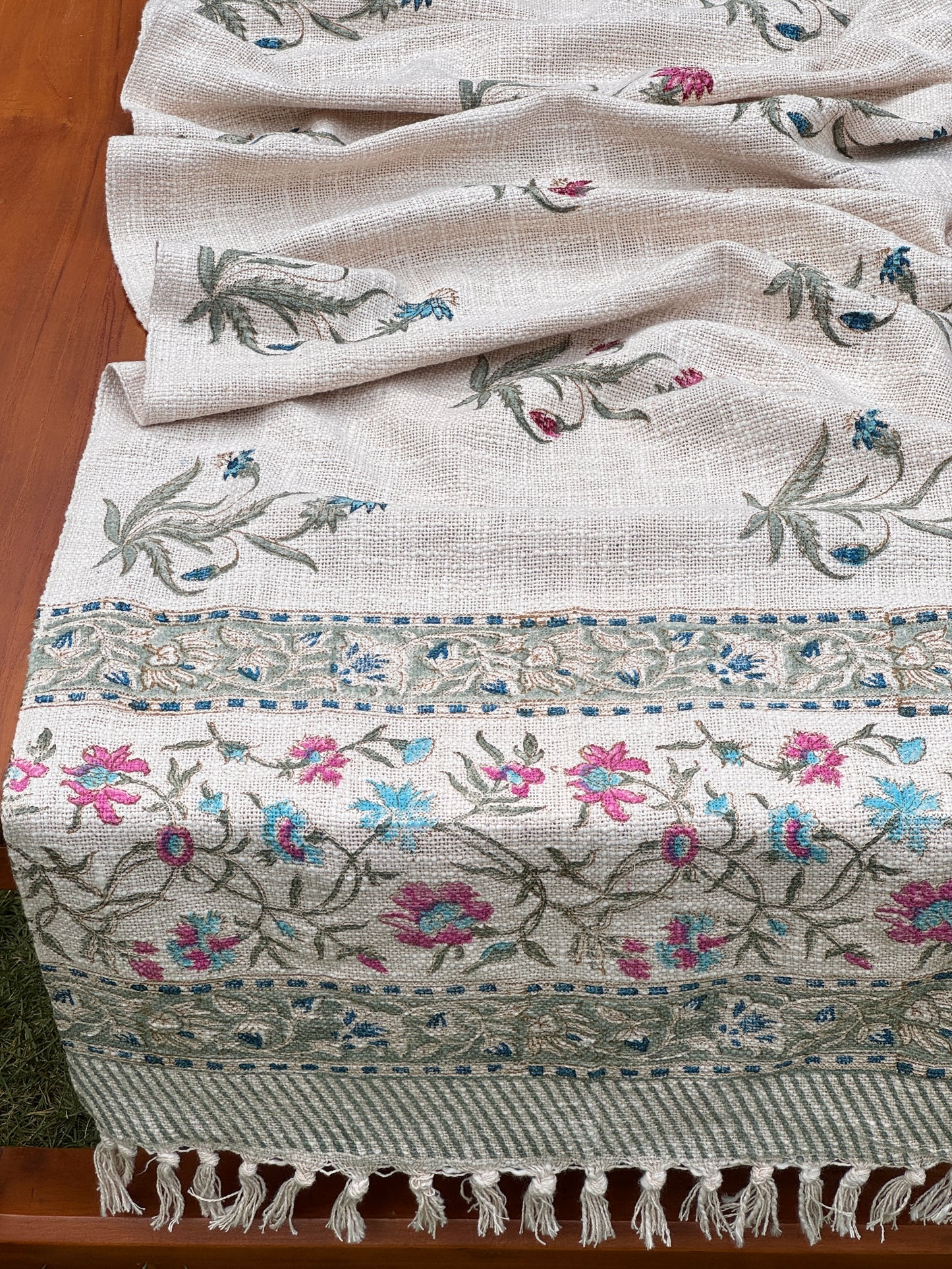 Block Printed Jute Table Runners