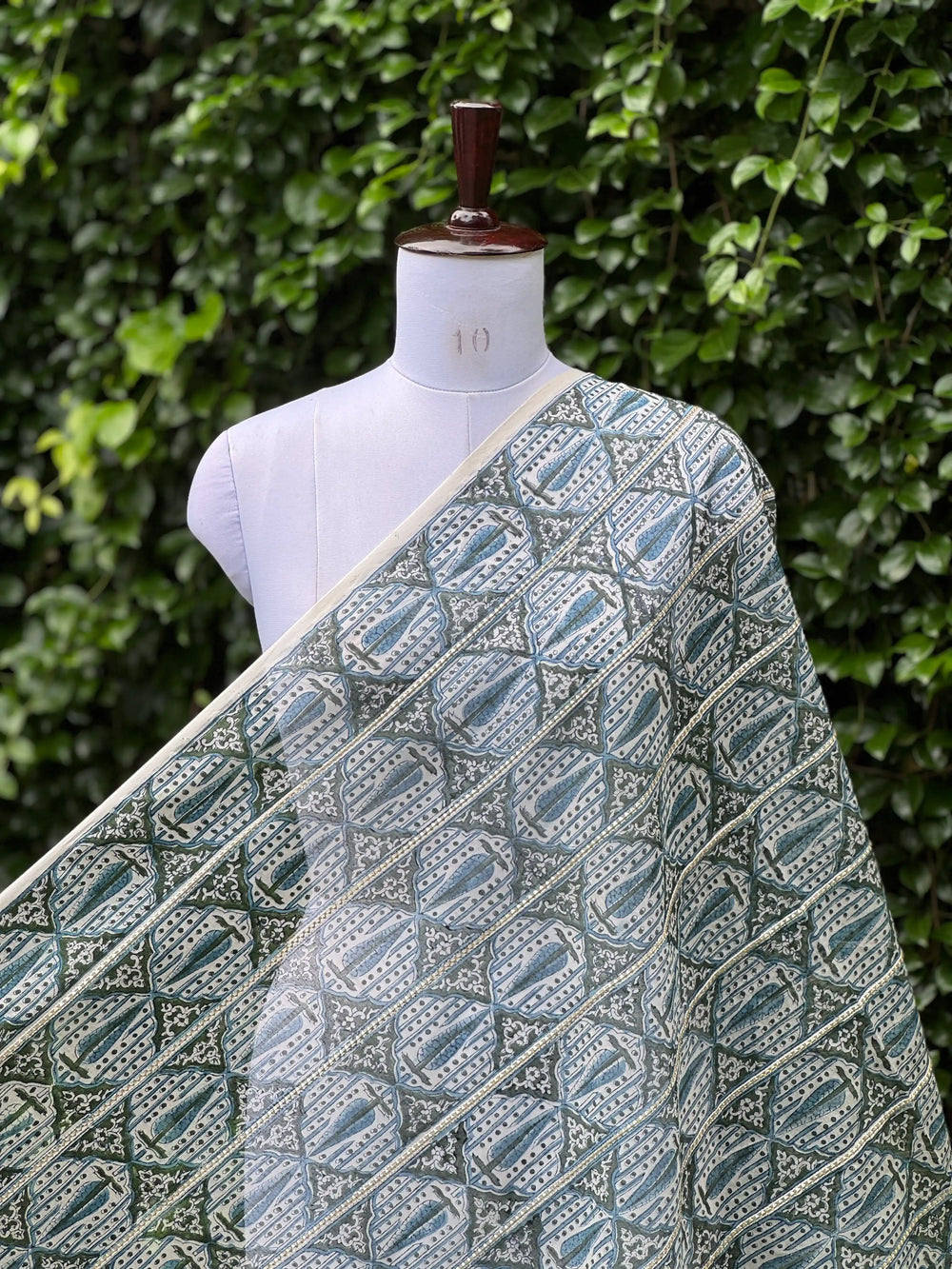 Block Printed Banarasi  Chanderi Fabrics