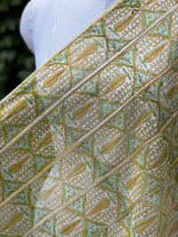 Block Printed Banarasi  Chanderi Fabrics