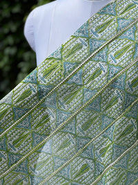 Block Printed Banarasi  Chanderi Fabrics